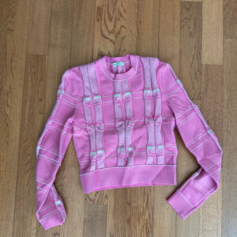 Fendi Pink Knit Sweater